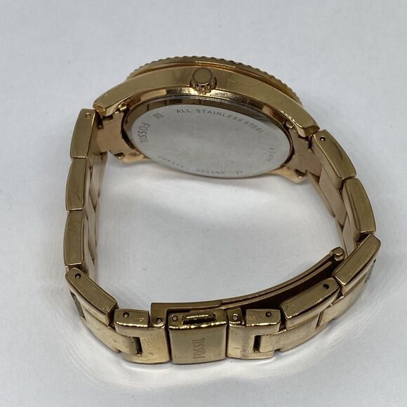 Fossil ES3950 Women's Stainless Steel Analog Rose Gold Dial Quartz Watch XR408 - Picture 11 of 12